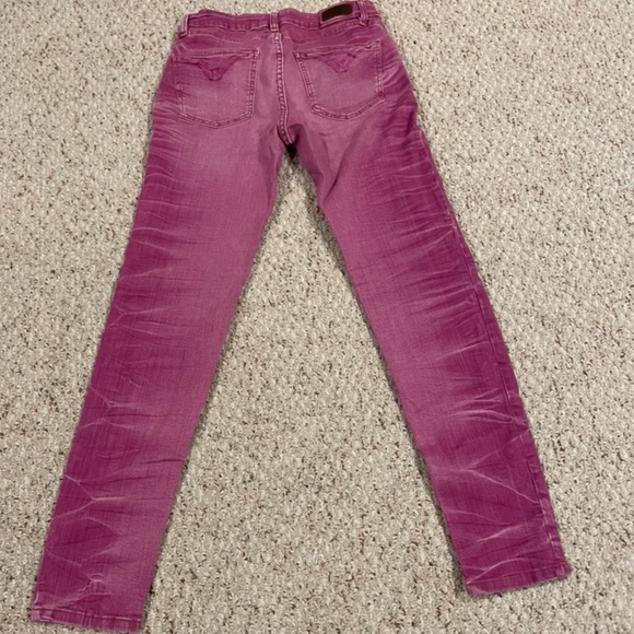 M2f Skinny Jeans in Dark Pink - Picture 2 of 4